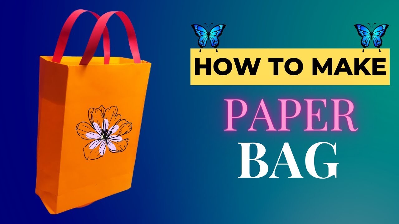 How to make paper bage. paper crafts.paper bag. @bkcrafts2553