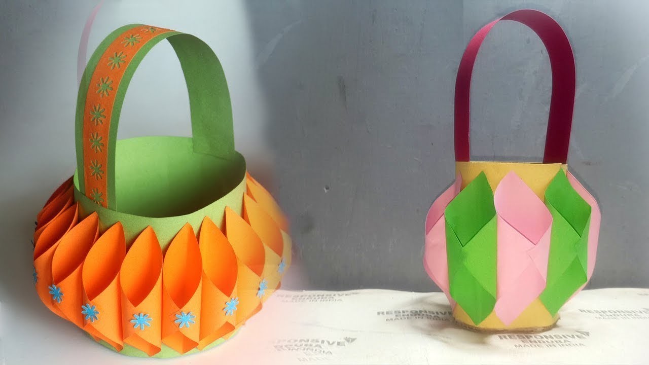 How To Make Paper Basket | Easy Paper Crafts