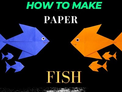 How to make paper fish. paper crafts.Origami.DIY Crafts. @bkcrafts2553