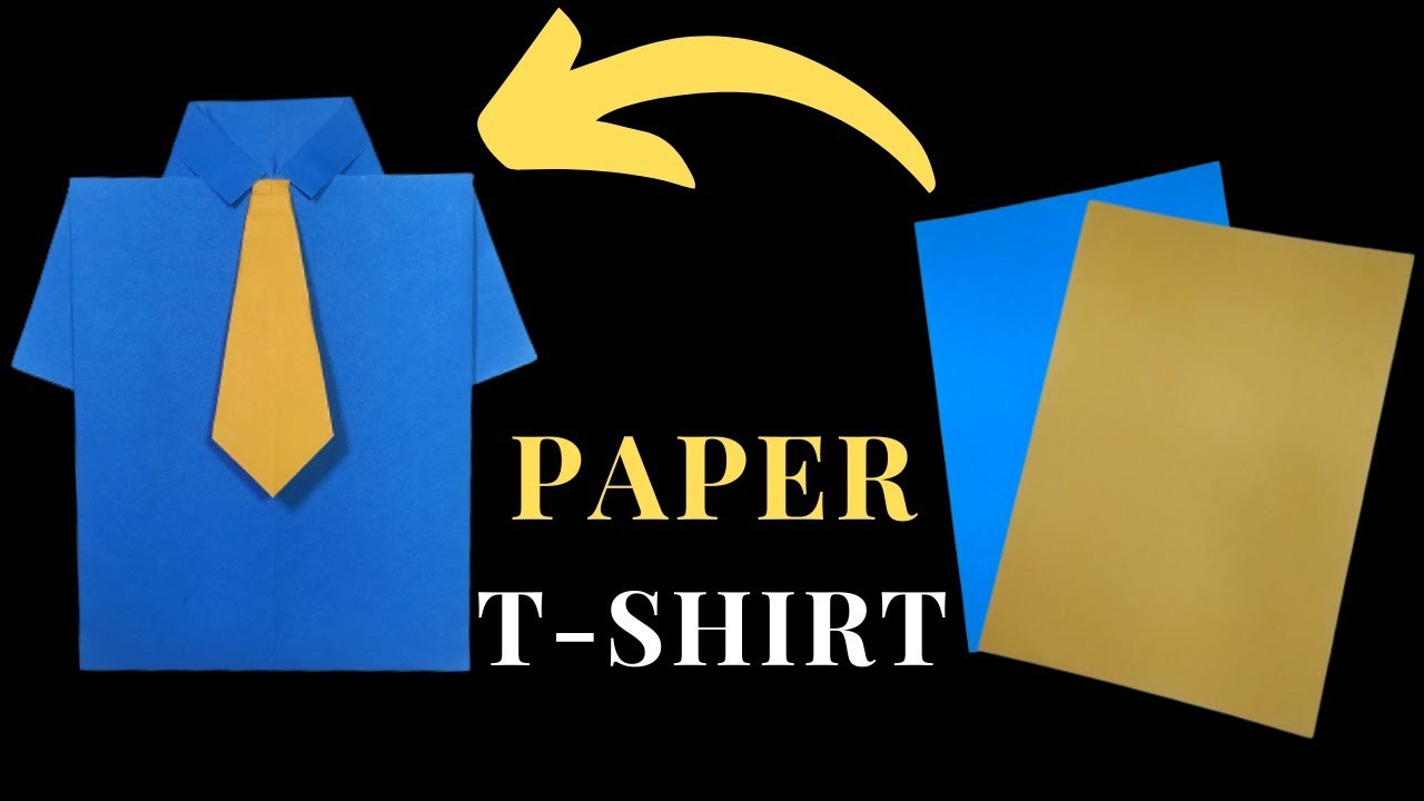 How to make paper T-shirt. paper crafts. @bkcrafts2553