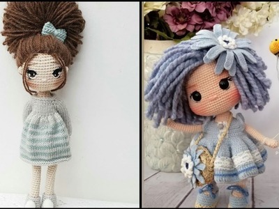 Modern crochet dolls Free patterns for baby shower gift
