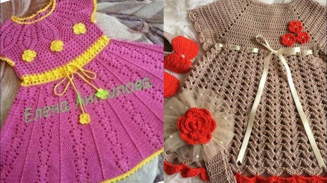 Most beautiful free crochet baby frocks knitting patterns ideas baby frocks
