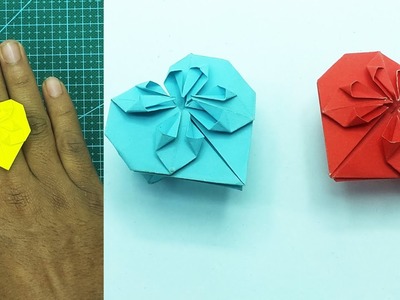Origami Heart Ring | Valentine's Day Gift Ideas With Paper Ring | DIY Paper Crafts