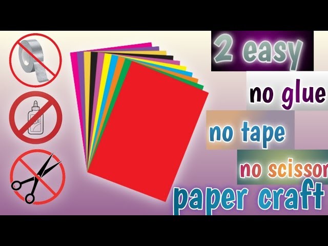 Paper craft no glue no tape no scissors | origame | fidget origami paper.