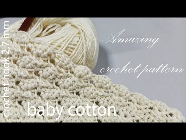 PERFECT !????just 2 rows of easy and a beautiful scarf pattern, baby blanket