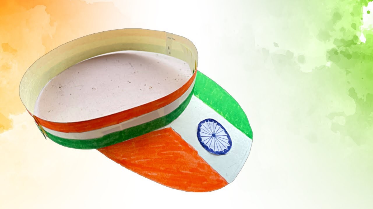 RePublic day paper crafts For Kids| Tricolor Paper Cap Making For independence day