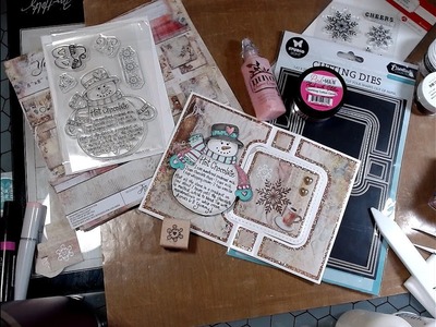 #satmornmakes with Dianna Marcum's Hot Chocolate Recipe Stamp from Adornit's recipe stamp club.