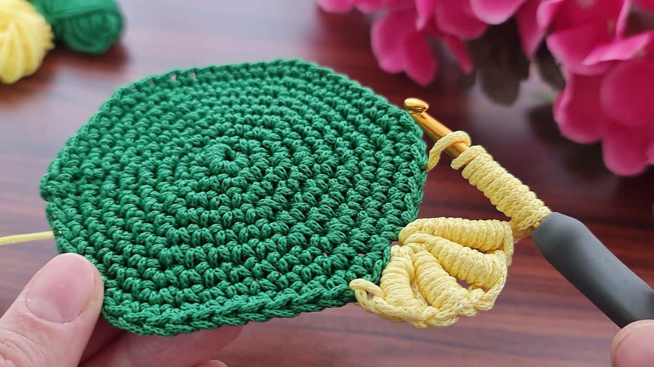 Super beautiful motif crochet coaster , table mat , pot coaster knitting supla model. 