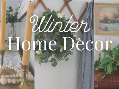 Winter Living Area Decor | Simple & affordable decor to refresh your home after the holidays