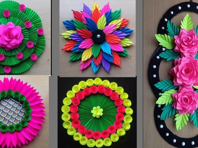 5 Very Beautiful Wall Decor Ideas | Easy Wall Hanging Ideas | Paper Crafts
