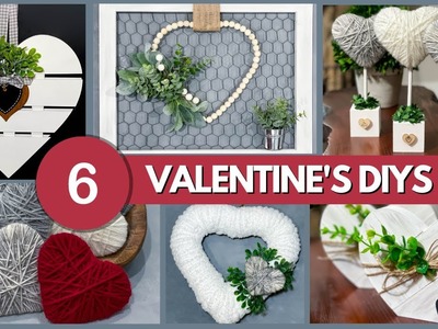 6 Valentine's Day Home Decor Projects on a Budget.Dollar Tree DiYS