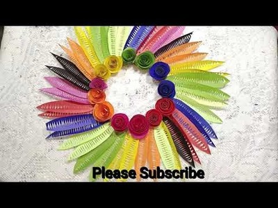 Beautiful Paper Wall Hanging Craft. Paper Craft For Home Decorations. DIY