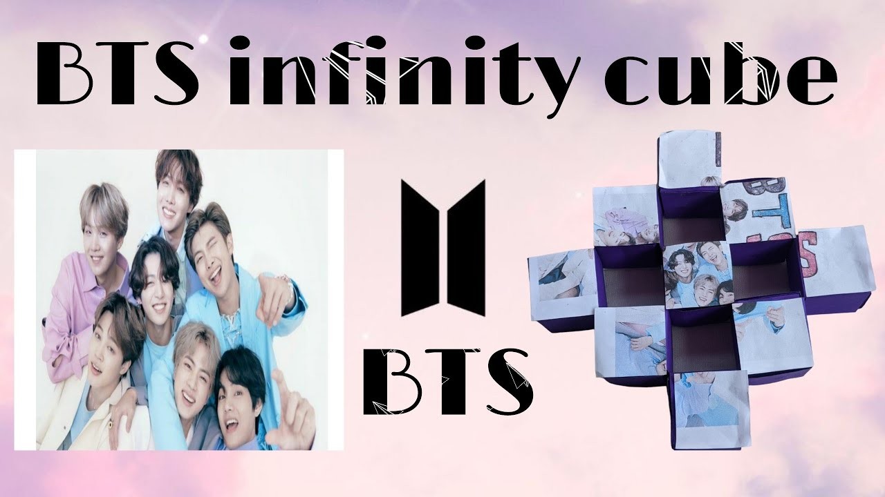 BTS infinity cube | how to make DIY BTS paper infinity cube | paper craft