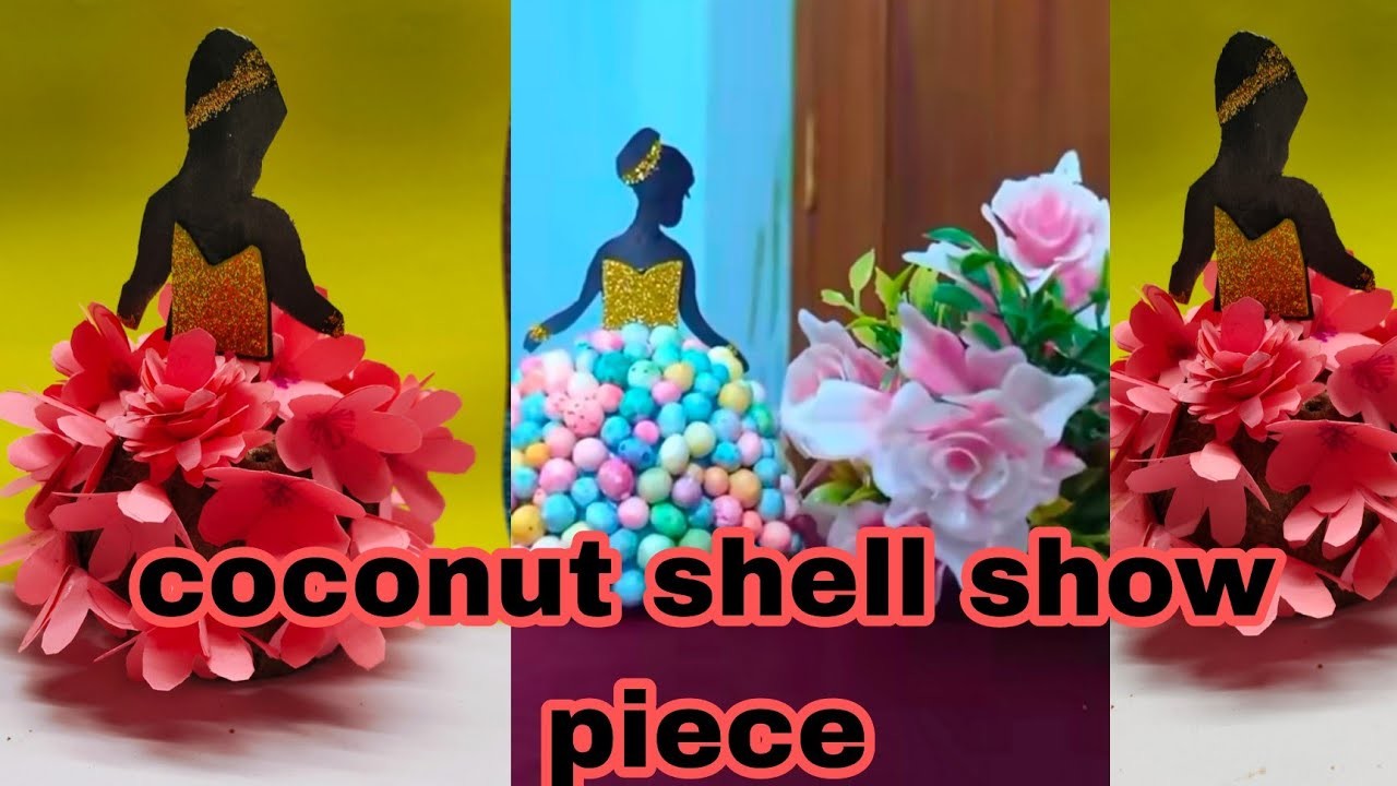 Coconut shell craft ideas new design and unique ideas|coconut shell diy doll|coconut #diy#diycrafts