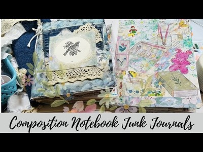 ????Composition Notebook Junk Journals, Journal with me, #junkjournaljanuary