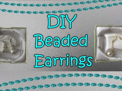 DIY Beaded Earrings-Jewelry Making