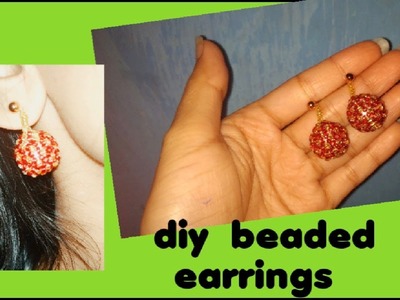 Diy beaded earrings #handmadejewelry #earrings #handmadeearrings @missbirare