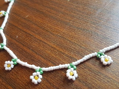 Diy Beaded Jewelry Necklace | Diy Daisy Flowers