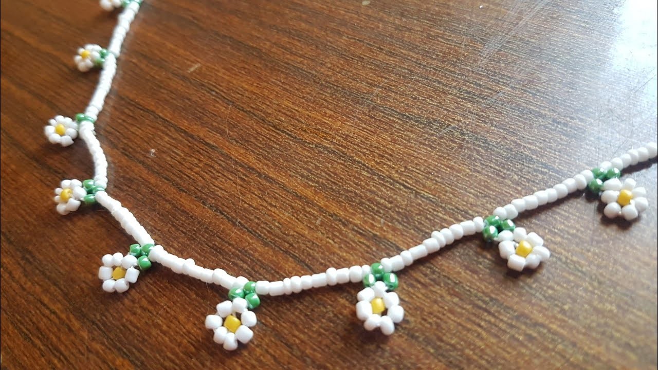 Diy Beaded Jewelry Necklace | Diy Daisy Flowers