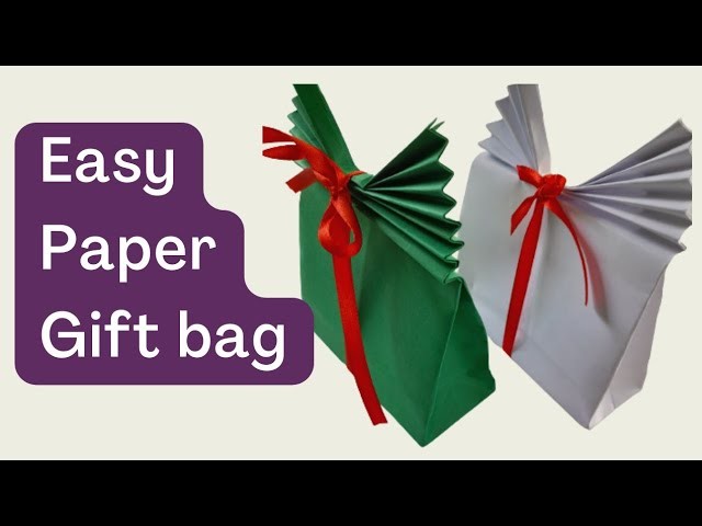 DIY | How to Make Paper Gift Bag | Paper gift bag | Paper craft | easy gift bag | A4 Paper Bag