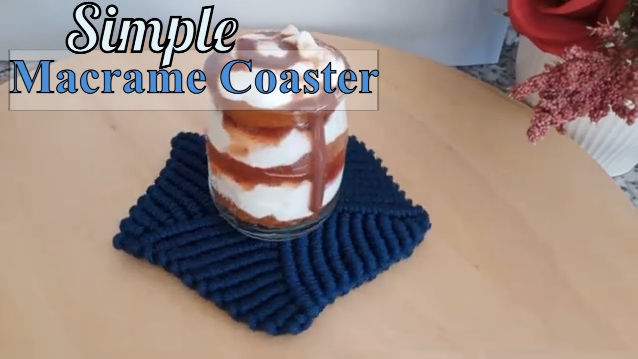 | DIY MACRAME COASTER | NEW DESİGN MACRAME TEA COASTER  |  SIMPLE  | PENTAGON