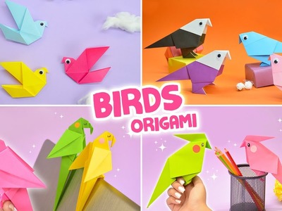 EASY BIRD ORIGAMI | HOW TO MAKE PAPER BIRD