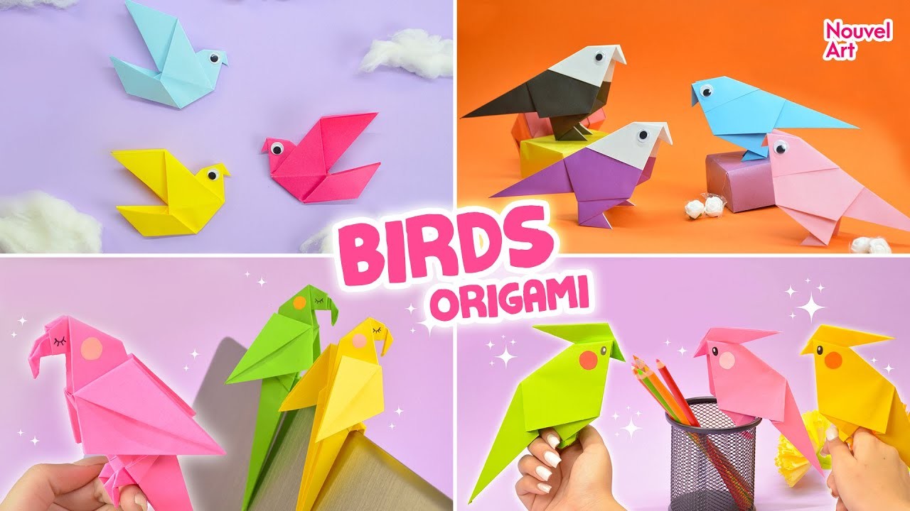EASY BIRD ORIGAMI | HOW TO MAKE PAPER BIRD