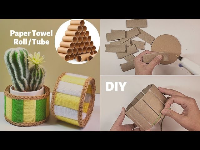 Easy DIY Paper Towel Roll.Tube Crafts | DIY Home Decor