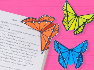 Easy Origami Butterfly Bookmark | DIY Paper Bookmark
