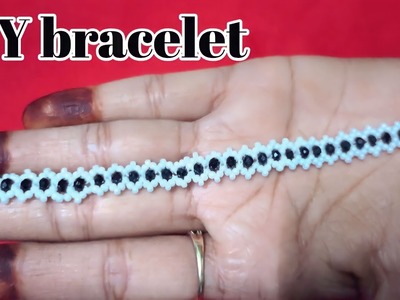 How to Make Beaded Bracelet|| DIY Bracelet Making at home ||New Bracelet Design|| bharti digging||