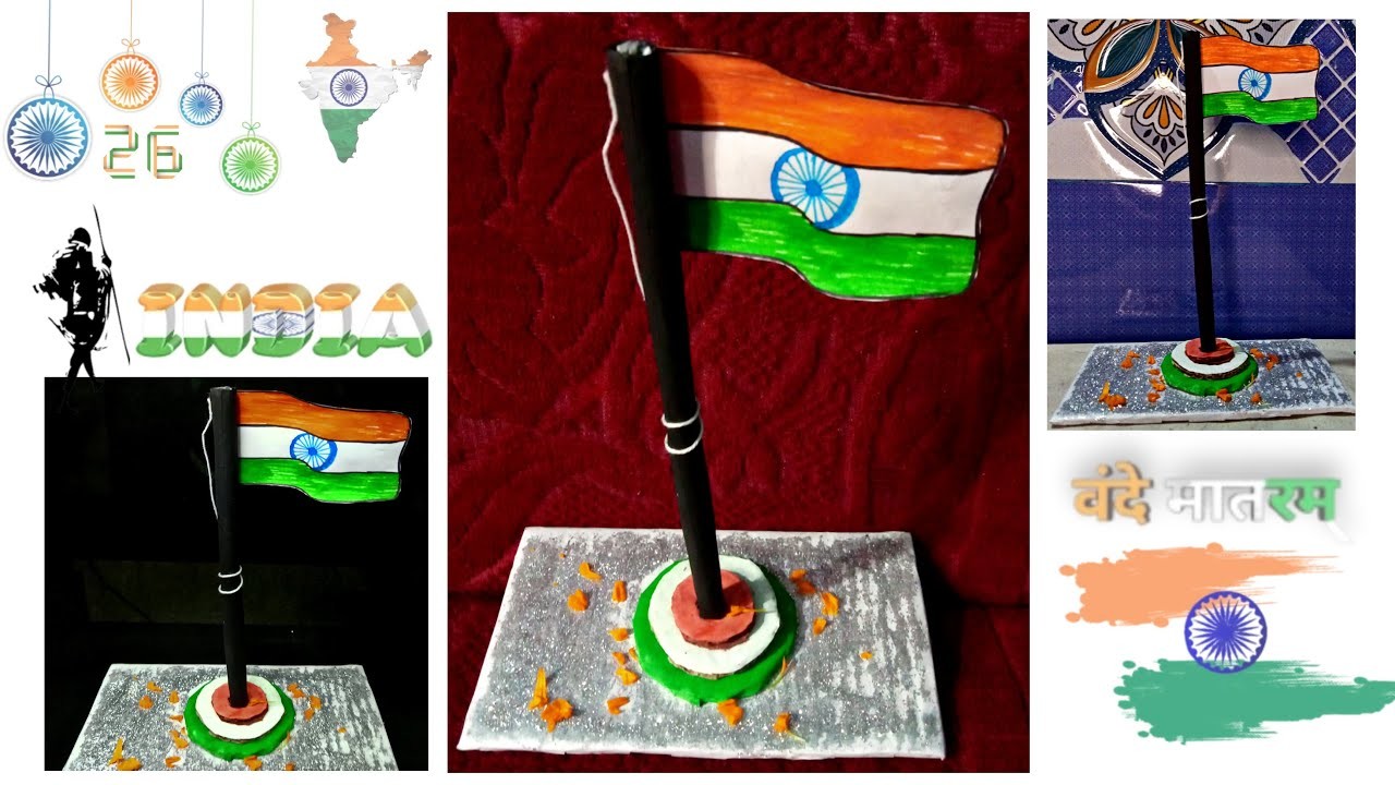 How to make Indian flag with paper || DIY paper flag || Republic day || JAY HIND