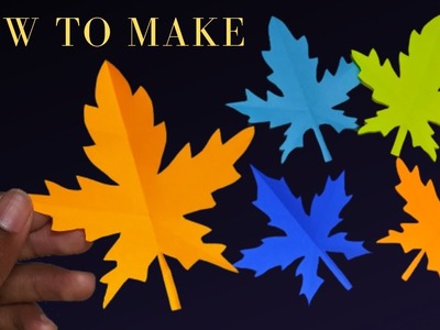 How to make Maple Leafs with paper. @bkcrafts2553. paper crafts????????