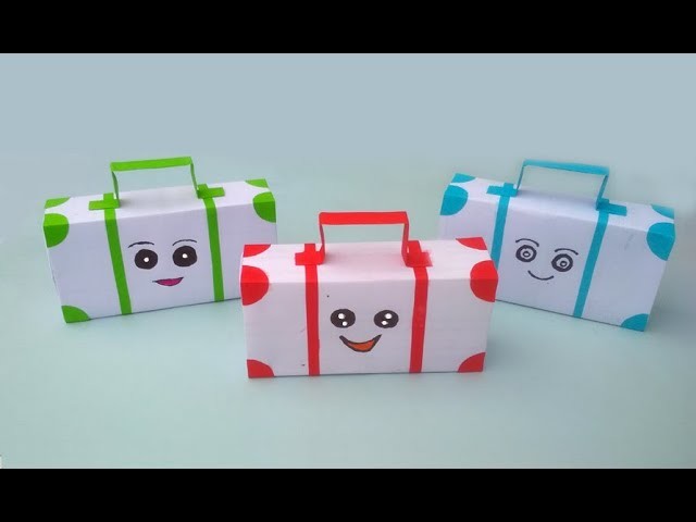 How to make paper suitcase | diy suitcase gift box