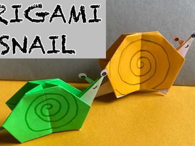 Origami snail | How to make a paper Snail | Easy Paper Crafts | Origami For kids | Easy Paper Snail
