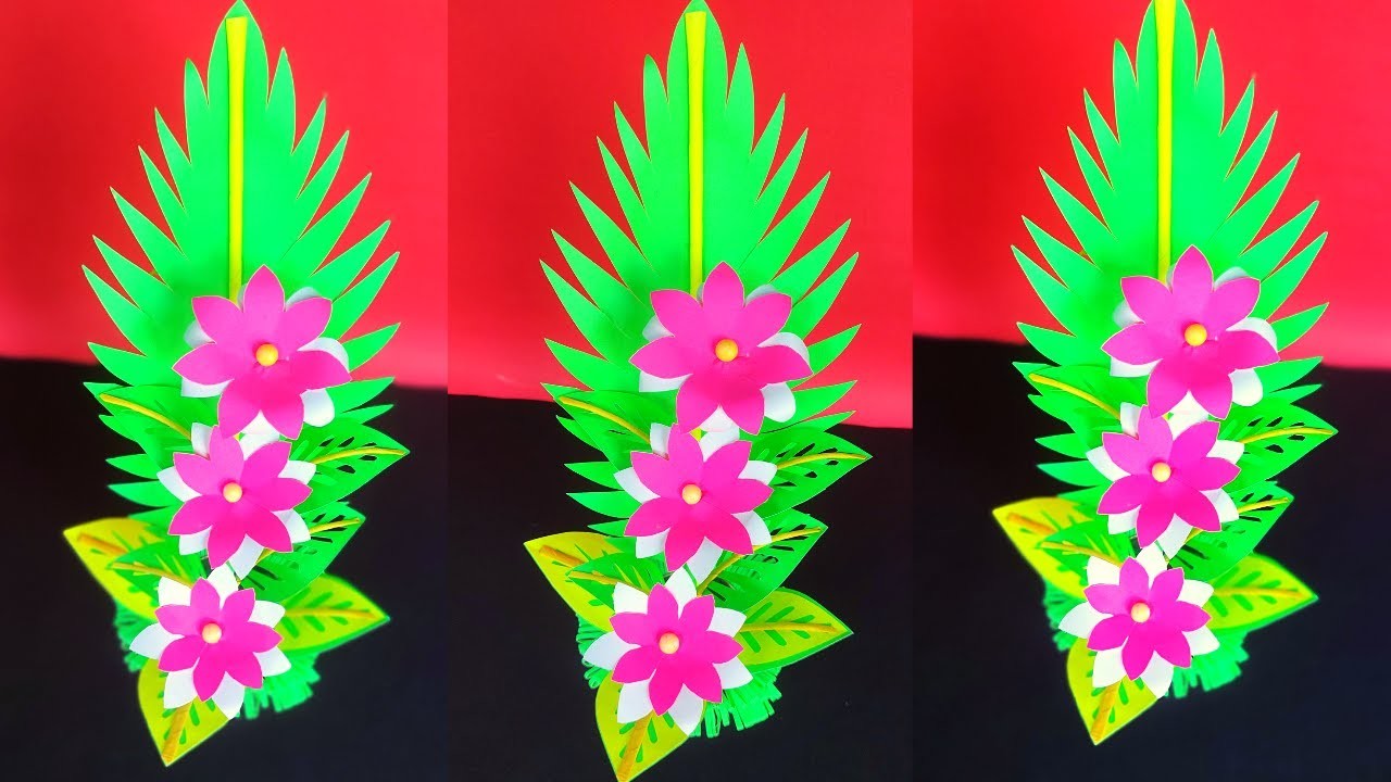 Paper flower Bouquet easy | Paper flower bouquet making | Paper flowers Guldasta | DIY Guldasta