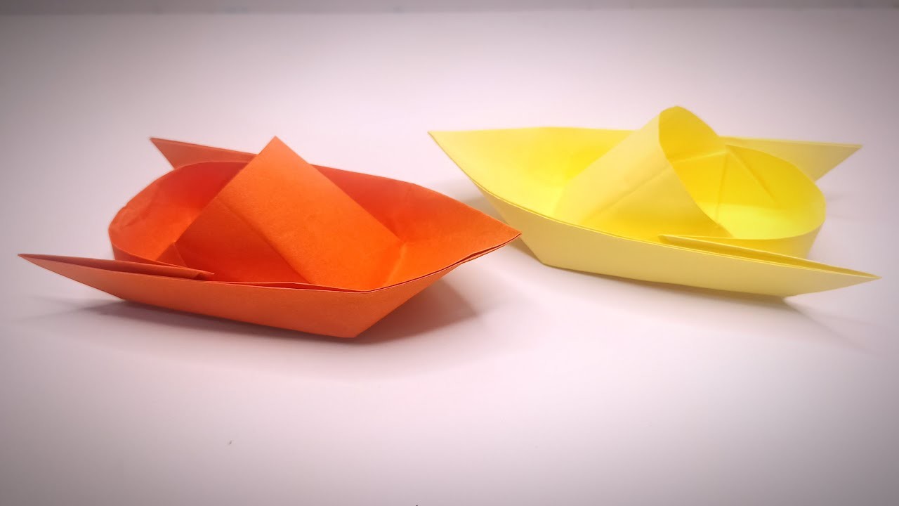 Paper speed boat origami easy | origami paper toys for kids | paper crafts