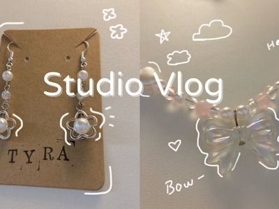 Studio Vlog #4 | Making Jewelry & Packing Earrings