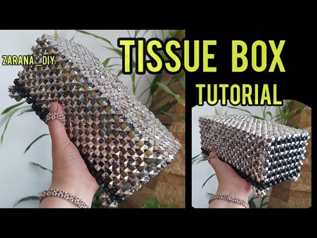 ???? Tissue Box Holder Designed by @zarana_diy ????????Tutorial on Tissue Box Holder ???????? Handkerchief Holder