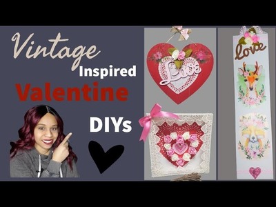 Vintage inspired valentine home decor ideas | Dollartree diys | A vintage valentine collaboration