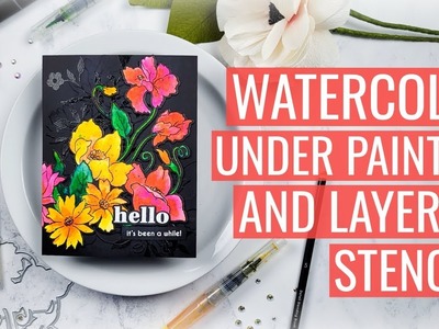 Watercolor Under Painting with Layering Stencils: Prioritizing Projects