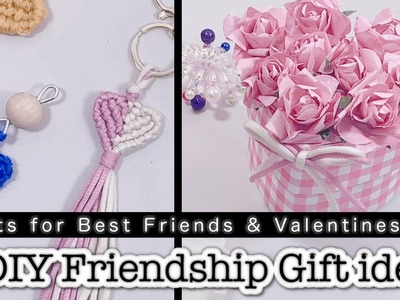 2 DIY BFF Friendship Gift Ideas | Crafts for Best Friends & Valentine Day |Macrame tutorial beginner