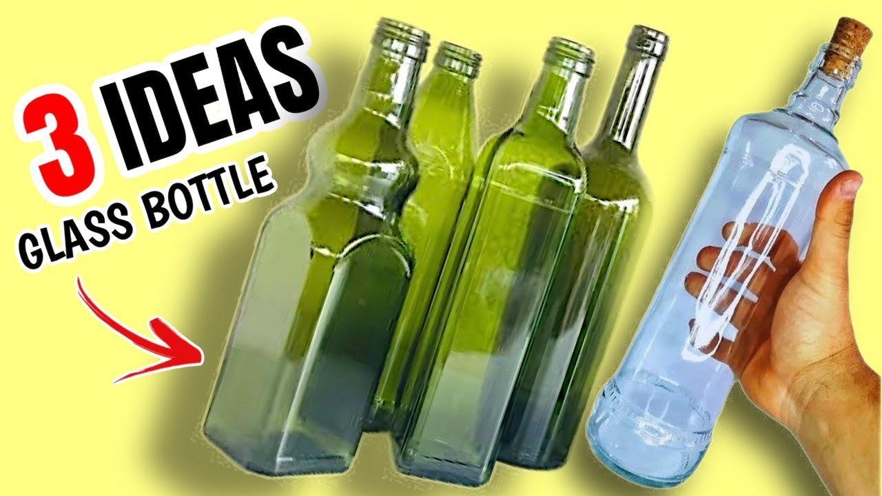 3 DIY Glass Bottle Decoration ideas | Home Decorating Ideas