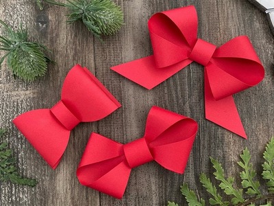 3 Easy Paper Bows | Paper Craft Ideas