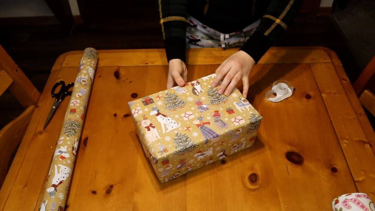 ASMR Wrapping Christmas Presents (Whisper and Crinkles)