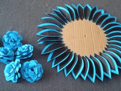 Blue and Black paper wall hanging.Paper craft.Home decor#papercraft