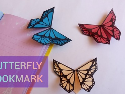 Butterfly Bookmark. origami bookmark. origami paper craft. bookmark ideas. how to make bookmark