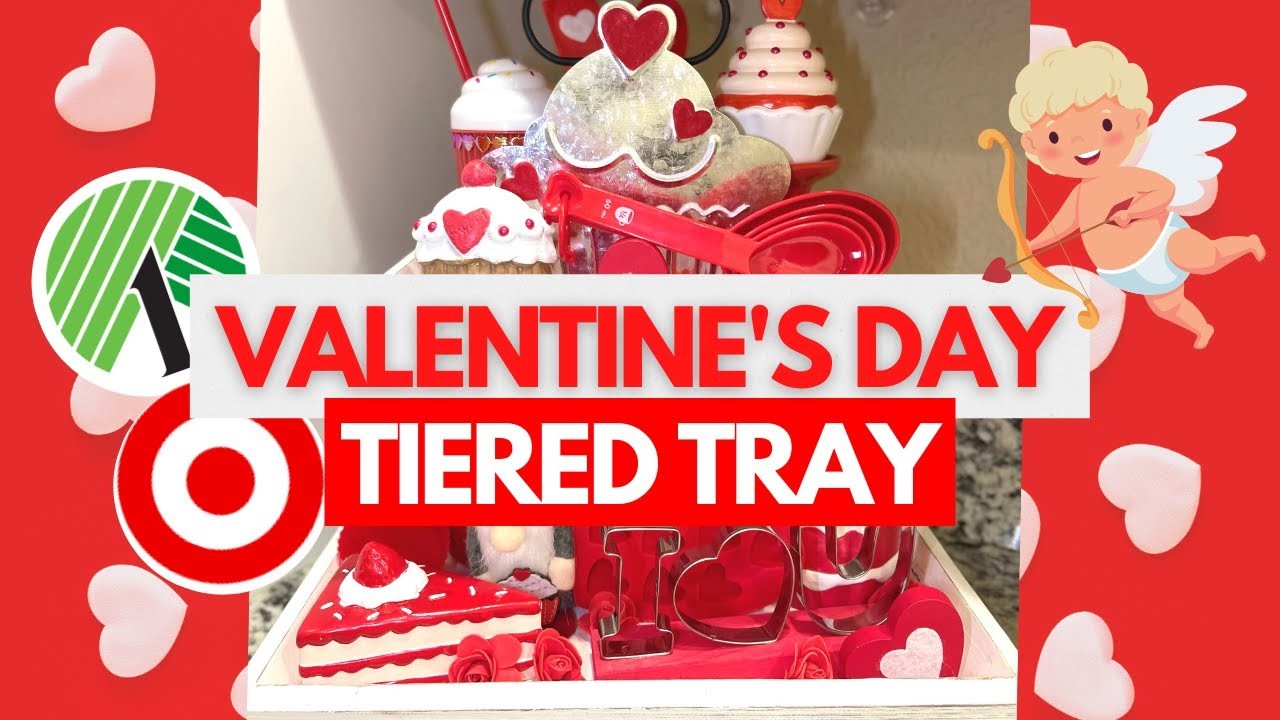 ???? CUPID'S BAKERY Valentine's Day Tiered Tray DIYS #48 Crafted by Corie Minis Challenge Hacks