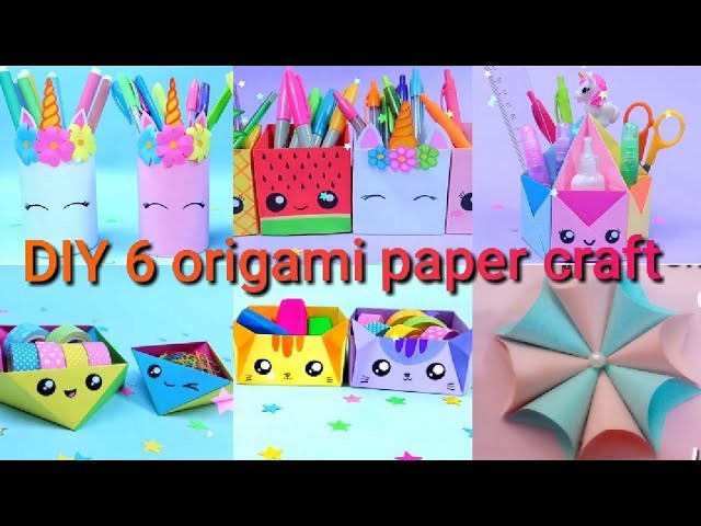 DIY 6 origami paper craft ideas. easy infinity paper craft.unique ideas