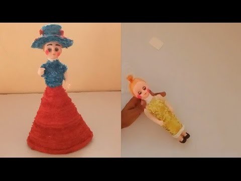 Diy doll cute home decor showpiece doll banaye simple and easy @crafterYogesh