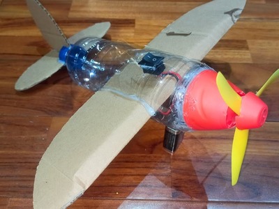 DIY Flying Airplane Using Plastic Bottle and Cardboard | Daily-DIY Crafts Toy Projects